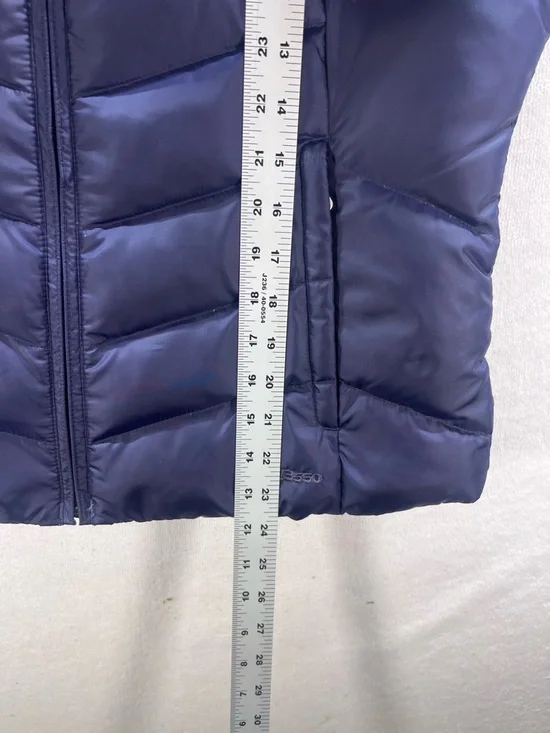 Eddie Bauer EB550 Down Puffer Vest Womens PM dark Purple Goose 3112 - Picture 9 of 11